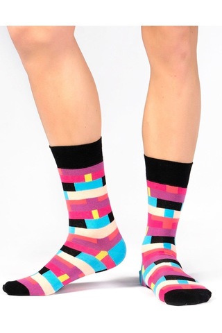 Ozzy Socks Box Desenli Çorap Pembe