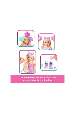 Ayrex Barbie Dream Besties Barbıe İle Hazırlan Şekillendirilmiş Saçlı Barbie 'malibu' Bebek, Sürpriz Saç Aksesuar