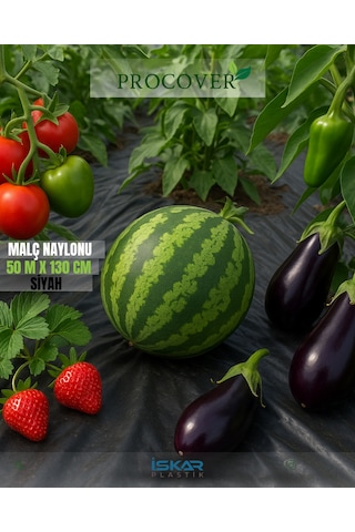 Çilek Naylonu - 50 Mt - 130 CM Genişlik - 80 Mikron - Malç Naylonu