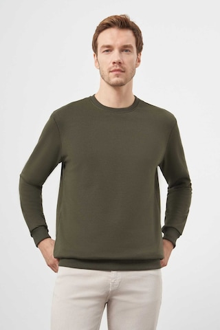 Morven Erkek Haki Basic Bisiklet Yaka Sweat-shirt 25ks063005710 Haki Haki