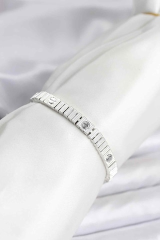 Gümüş Renk Vıp Seri Bileklik Çok Renkli