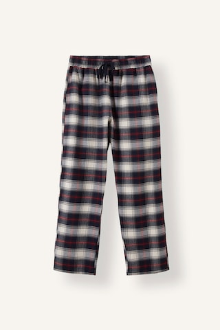 Defacto Regular Fit Ekose Desenli Beli Bağcıklı Uzun Boy Flanel Pijama Altı H7620ax26aunv135 Lacivert-nv135