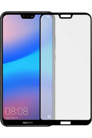 Huawei P20 Lite Davin Mat Seramik Ekran Koruyucu Siyah
