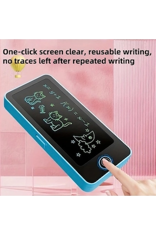 Trendooze Gaojunshop01 Sarı Lcd Yazı Tahtası, Gençler İçin Göz Koruma Tek Tuşlu Kalem Kutusu Sarı