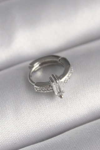 316l Çelik Gümüş Renk Zirkon Taşlı Tragus Piercing Elk-bjtıeg Çok Renkli 68841440