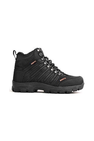 Dakırs 116-24 Deri Outdoor Kürklü Fermuarlı Erkek Bot Siyah