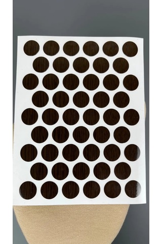 Mebel'naa Furnitura Mystery Kendinden Yapışkanlı Mobilya Tapanı D-14 Mm 100 Adet 261809274 Wenge Sihirli