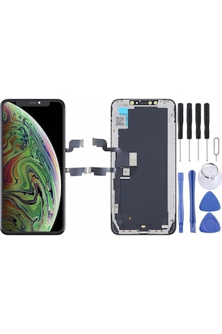Apple Uyumlu iPhone Xs Max Lcd Ekran Dokunmatik Siyah Lw