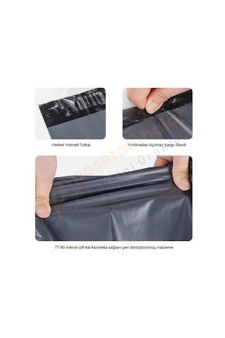24x30+5 Cm 24x35 Cepsiz Kargo Poşeti 100 Adet