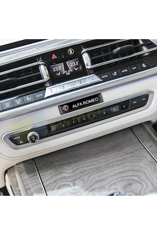 Alfa Romeo Logo Kapı Kolu Torpido Ayna Damla Sticker Etiket