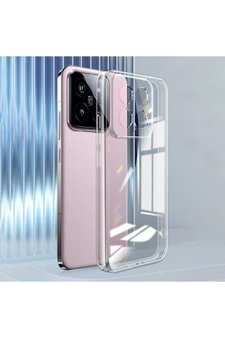 Xiaomi Mi 14 Kılıf Zore Süper Silikon Kapak Seffaf