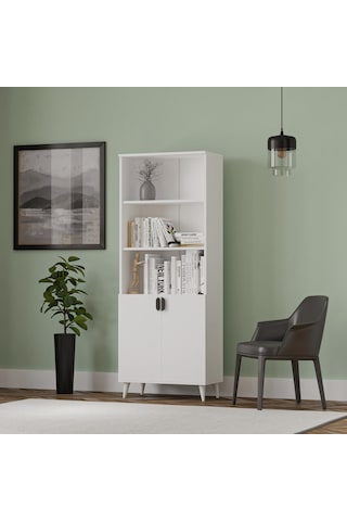 İnci 2 Kapaklı Kitaplık