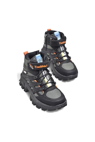 Twittoys 390u Ortopedik Taban Lastikli Cırtlı Kız Çocuk Bot Erkek Çocuk Bot Unisex Çocuk Bot Füme-portakal