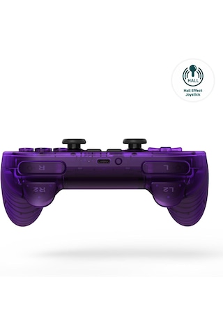 8bitdo Pro 2 Bluetooth Controller Kablosuz Hall Effect Oyun Kolu Switch/switch 2,pc,android,Apple Uyumlu,macos, Transparan Mor
