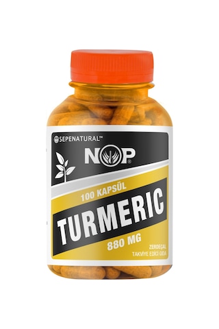 Sepe Natural NOP Zerdeçal Kapsül 100 x 880 Mg Curcumin Kurkumin Turmeric