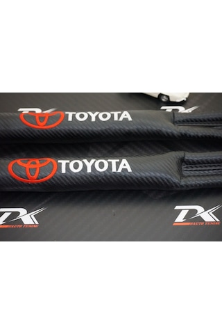 Dk Toyota Uyumlu Logo Karbon Desen Koltuk Arası Fitili 2 Li Set New