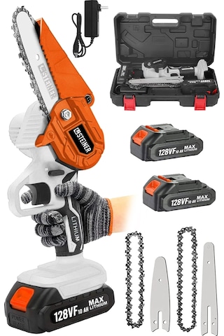 Steiner 128 Vf 10 Ah Akülü Dal Budama Çift Pala Çift Zincir Beyaz