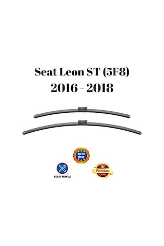 Seat Leon St 5f8 2016 2017 2018 Uyumlu Araca Özel Ön Cam Muz Tipi Silecek Süpürgesi Takımı 65/40cm 2li Set Silbak