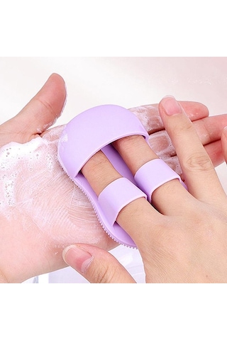 Sunup Sn-29144 Silikon Cilt Yüz El Temizleme Ve Peeling Fırçası Mor