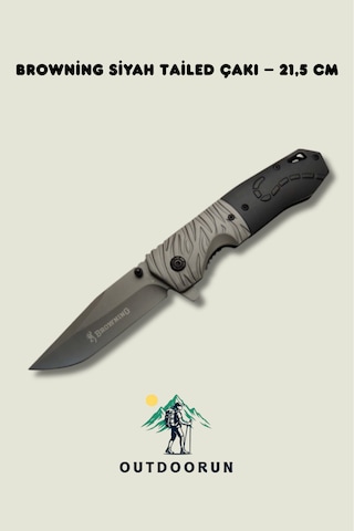 Browning Siyah Tailed Kamp Çakı 21,5 Cm siyah
