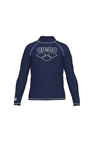 Arena Rash Vest L/s Graphic Erkek Çocuk Yüzücü Tişörtü Lacivert Lacivert