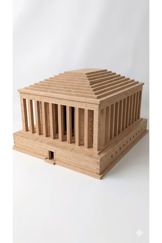 Minyatür Ahşap Yapı Blokları 1x2x10 Cm 100 Adet