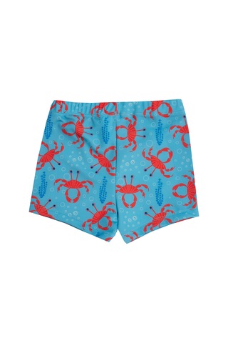 Uv Korumalı Erkek Çocuk Deniz Şortu Bebek Şortu 5250 Yengeç Mavi Mavi