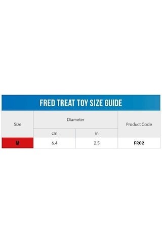 Rogz Toyz Fred Traktatiebal Blauw Köpek Oyuncağı