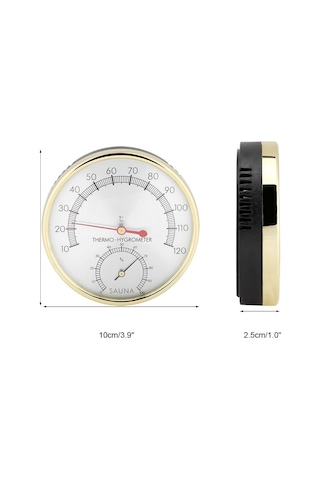 Sauna Odası Termometresi, Metal Kadranlı Termometre Higrometre Higrometre-sauna Odası Termometresi