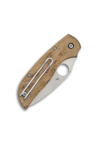 Spyderco Chaparral Slipit Maple Wood Plainedge Cts-xhp Kamp Çakı Kahverengi