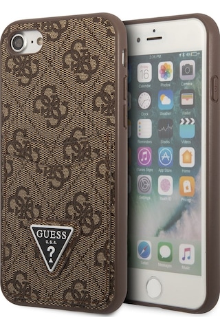 Apple Uyumlu iPhone Se 2020 Kılıf Guess Çift Kart Bölmeli Kapak