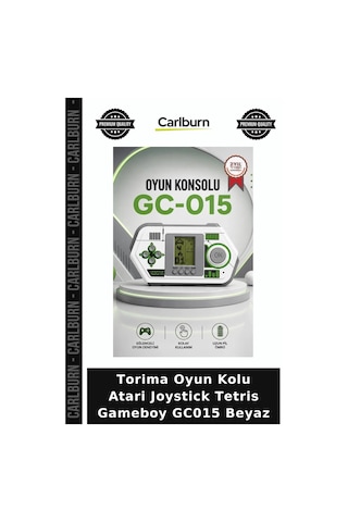 Delux Serisi Torima Oyun Kolu Atari Joystick Tetris Gameboy Gc015 Beyaz Oynama Retro Hobi