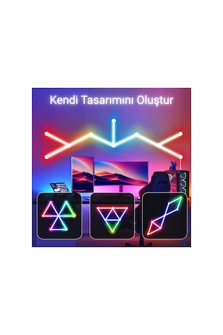 Shaped Rod Şekil Verilebilir Argb Led Çubuk 9 Lu Beyaz