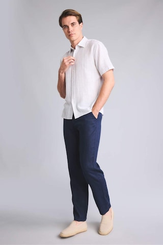 Defacto %100 Keten Relax Fit Pantolon G1395ax26smnv106 Lacivert-nv106