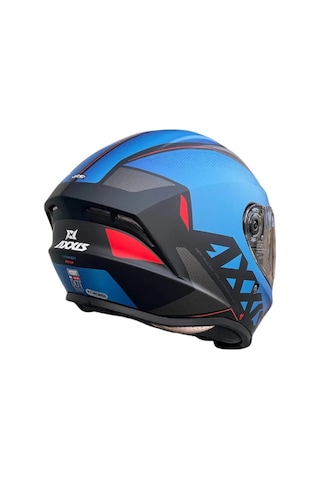Motosiklet Full Face Draken S Mat Mavi E7 V.2 Motor Kaskı Çok Renkli