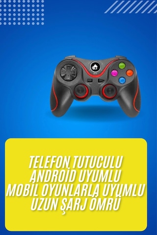 Buğz Kablosuz Oyun Kolu Bluetooth Joystick Gamepad Android Uyumlu