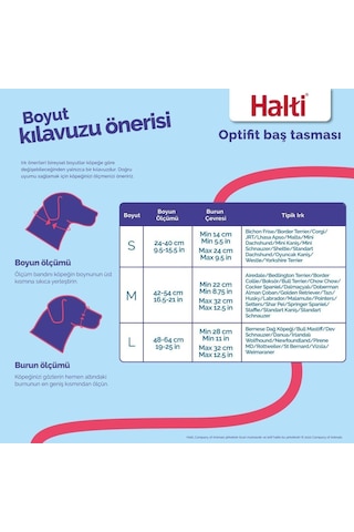 Company Of Animals Halti Optifit Ağızlıklı Tasma, Büyük Boy Siyah Çok Renkli