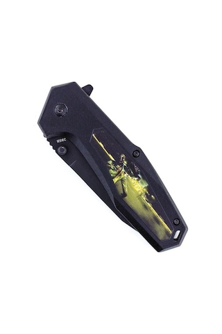 Columbia 285b Katlanır Kamp Bıçak Coyotted Cep Kamp Çakısı Siyah
