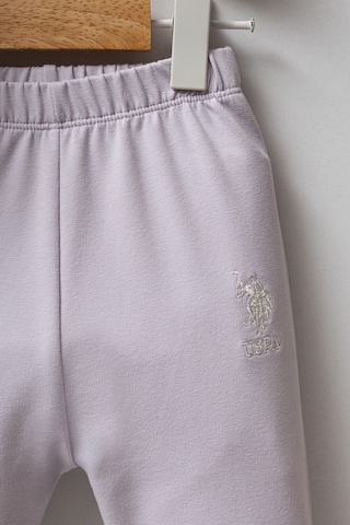 U.S. Polo Assn. U.s.polo Assn Kız Bebek 2li Takım - Beyaz-lila Beyaz-lila