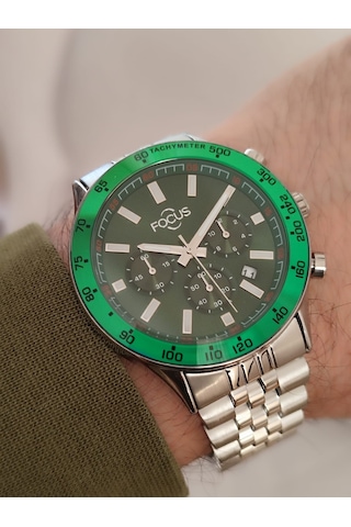 Focus Erkek Kol Saati Fonksiyonlu Çelik Kasa Takvimli 2092