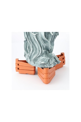 12 Adet Saksı Bitki Standı Saksı Rafı Tutucu Tencere Ayak Parmakları Kapalı Açık Bahçe Bitkileri Konteyner