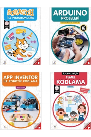 Çocuklara Robotik KODLAMA Eğitim Seti (4 Süper Kitap)