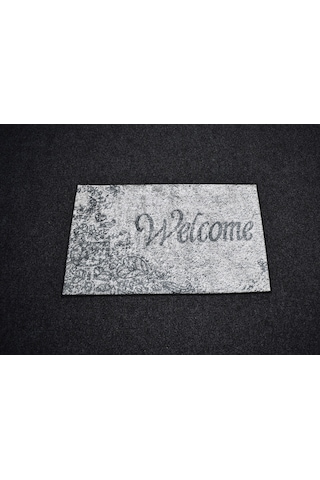 Zehra Abla Halı Yeni Lüks Dekoratif Welcome Paspas Tasarım Digital Baskı Makine Halısı 7149 Çok Renkli