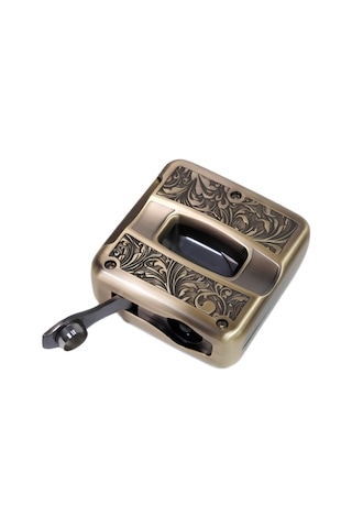 Parmida Gunmetal İşlemeli V-cut Puro Makası Kesici