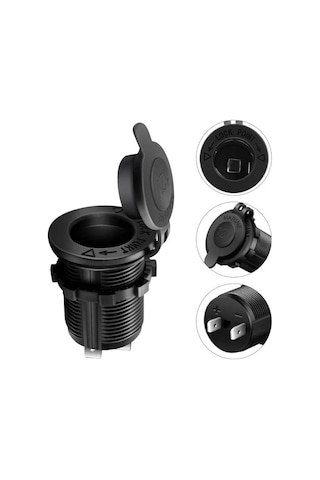 Ic-246b-5 Araç Çakmaklık Soketi Dişi Pano Tip Ø30mm