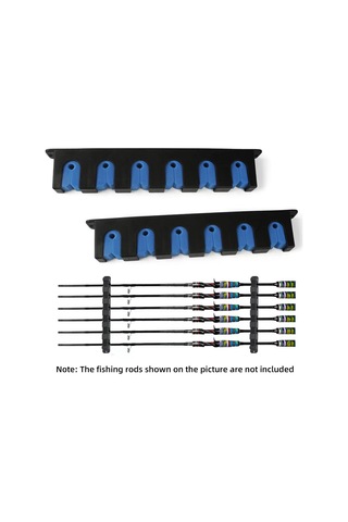 Xindoker Mavi Evac Malzeme Garaj Kapısı İçin 6 Adet Olta Tutabilir Duvar Kurulu Depolama Rakuru
