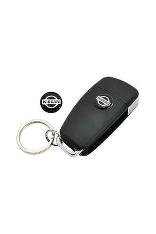 Nissan Oto Anahtar 3M Metal Alaşım Logo 2Li Set