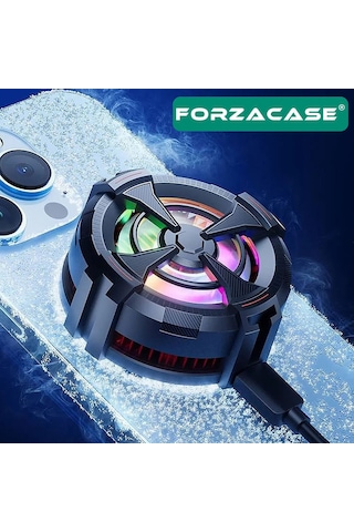 Forzacase Xiaomi Black Shark 4-4 Pro Uyumlu 5500 Rpm Kablolu Rgb Işıklı Manyetik Soğutucu Fan Fc560