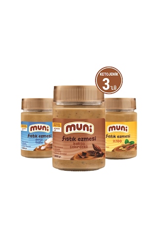 Muni Fıstık Ezmesi Ketojenik 3 x 300 G