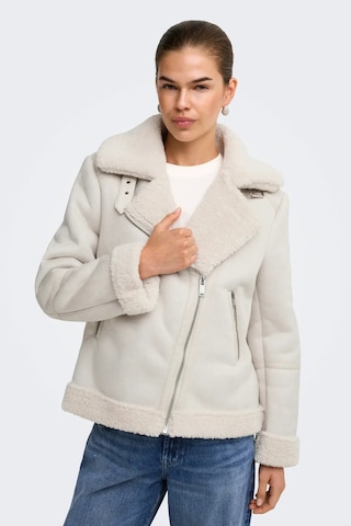 Only Kadın Onlzen Yakası Ve İçi Kürklü Süet Mont 15374148 Taş